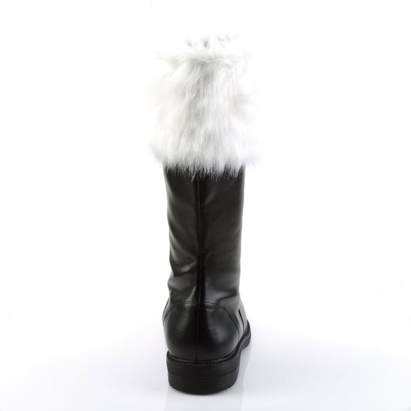 Pleaser Santa-100 Kniehohe Stiefel Damen Schwarz Weiß | AKDJRJYPC