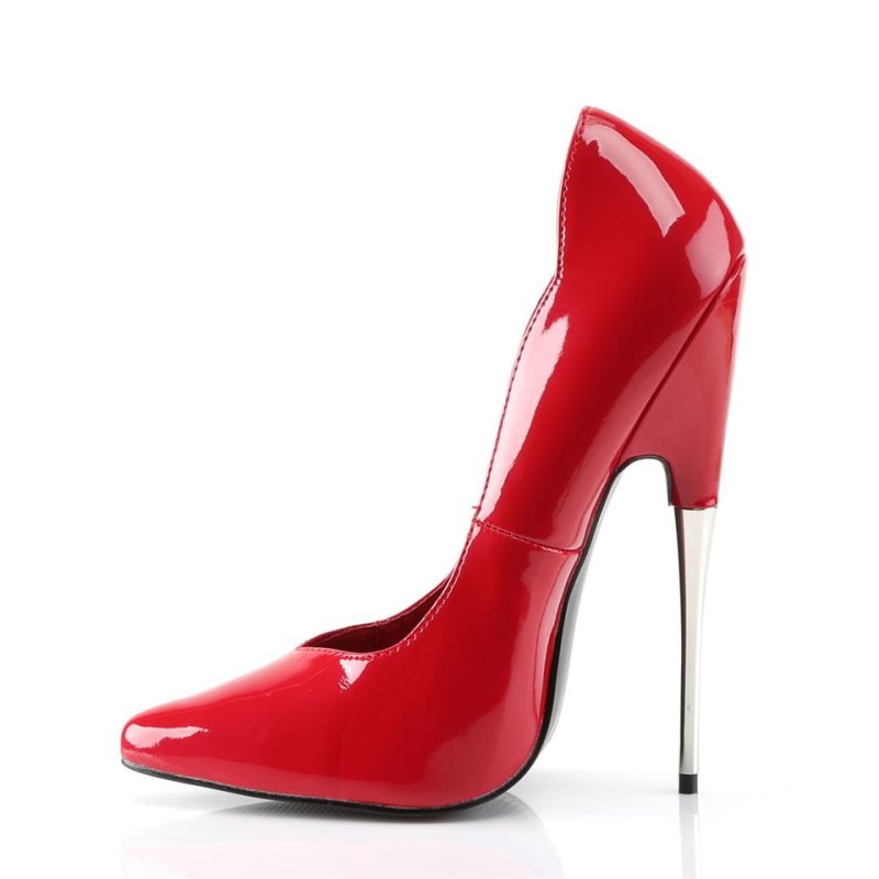 Pleaser Scream-01 Pumps Damen Rot | JTFEMQFDZ