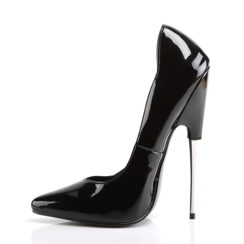 Pleaser Scream-01 Pumps Damen Schwarz | XCLZPSHFM