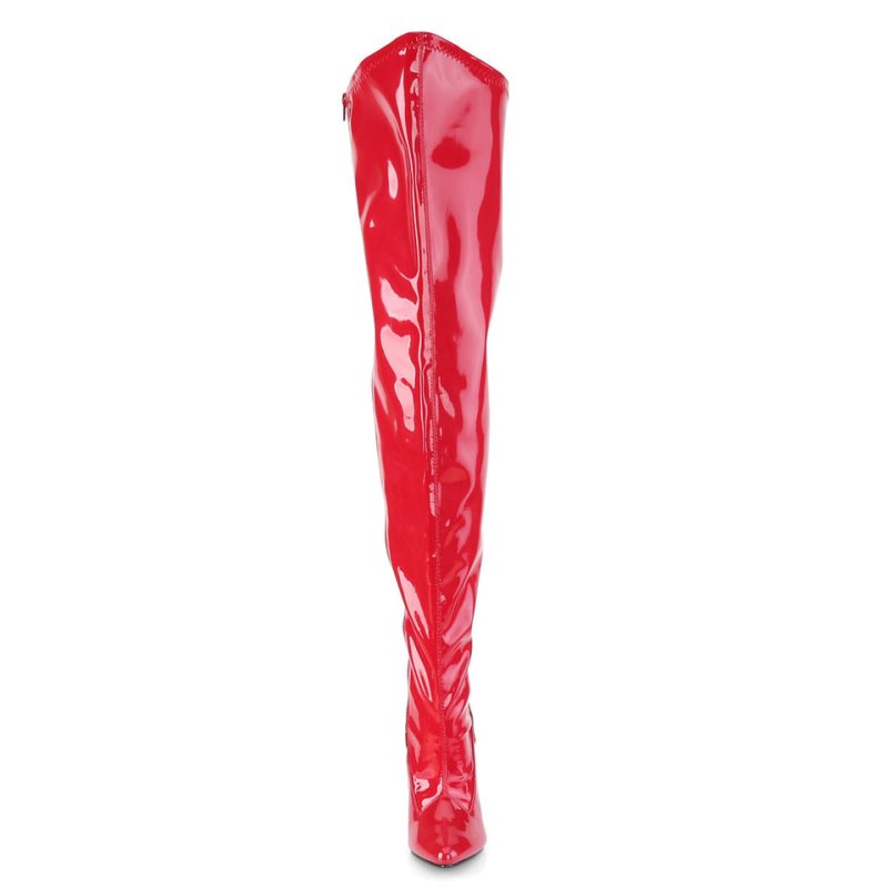 Pleaser Seduce-3000WC Overknee Stiefel Damen Rot | TNRGSINVP