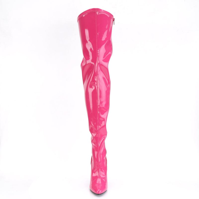 Pleaser Seduce-3000 Overknee Stiefel Damen Rosa | NAELSQWTE