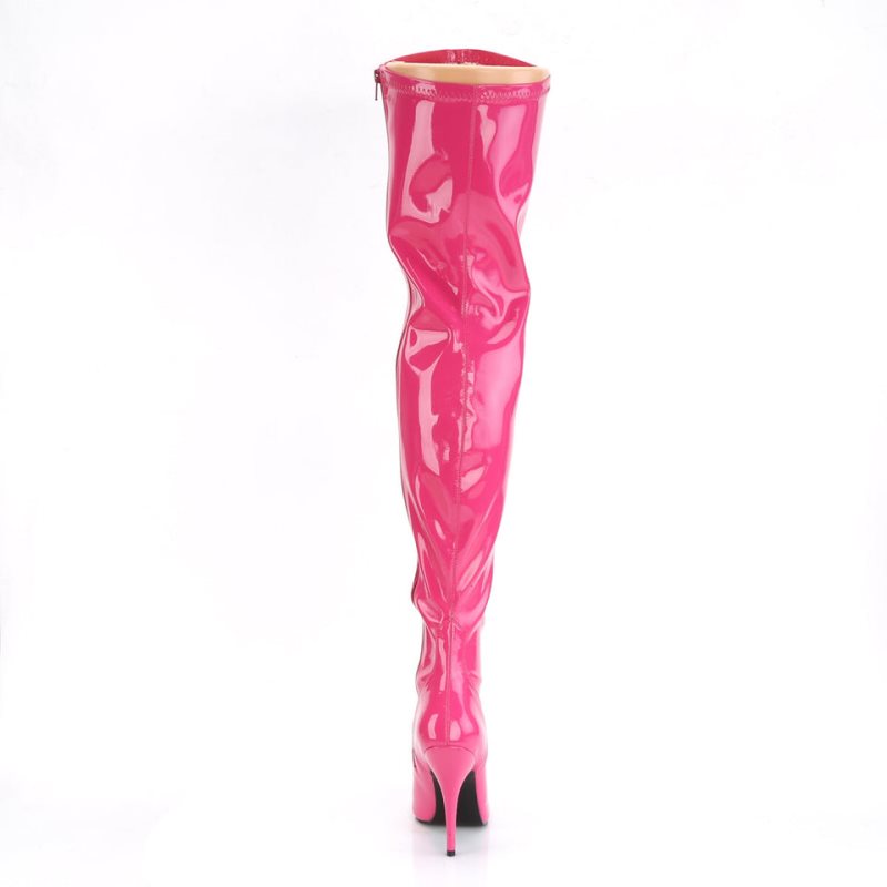 Pleaser Seduce-3000 Overknee Stiefel Damen Rosa | NAELSQWTE