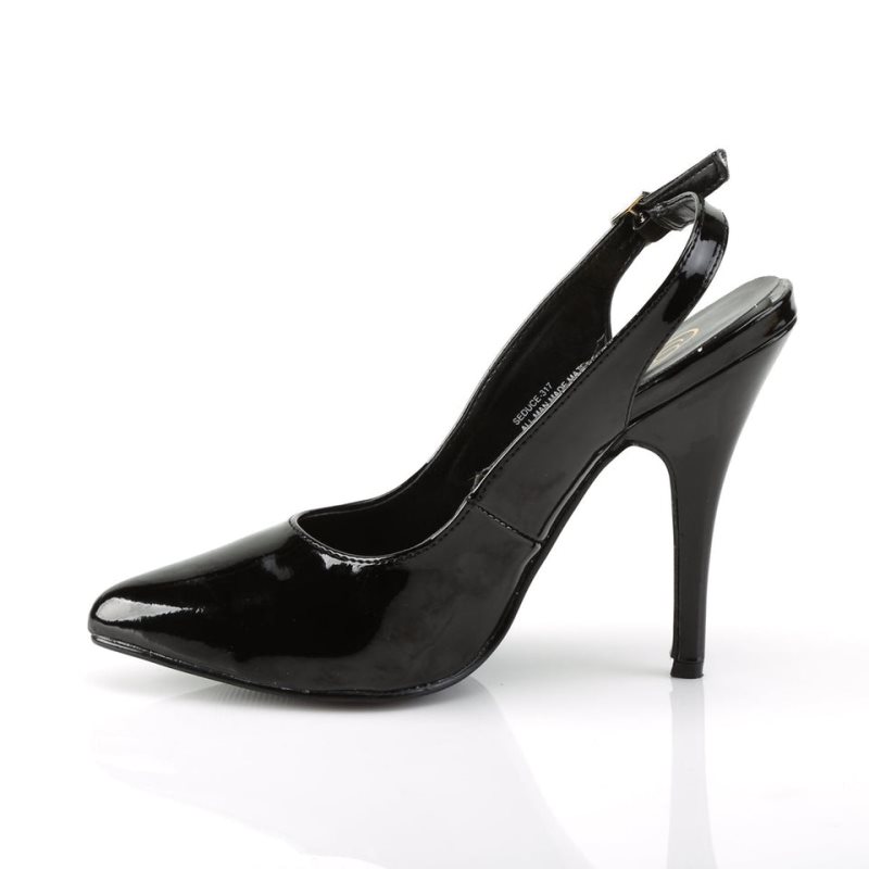 Pleaser Seduce-317 Pumps Damen Schwarz | TPZNDRVQM