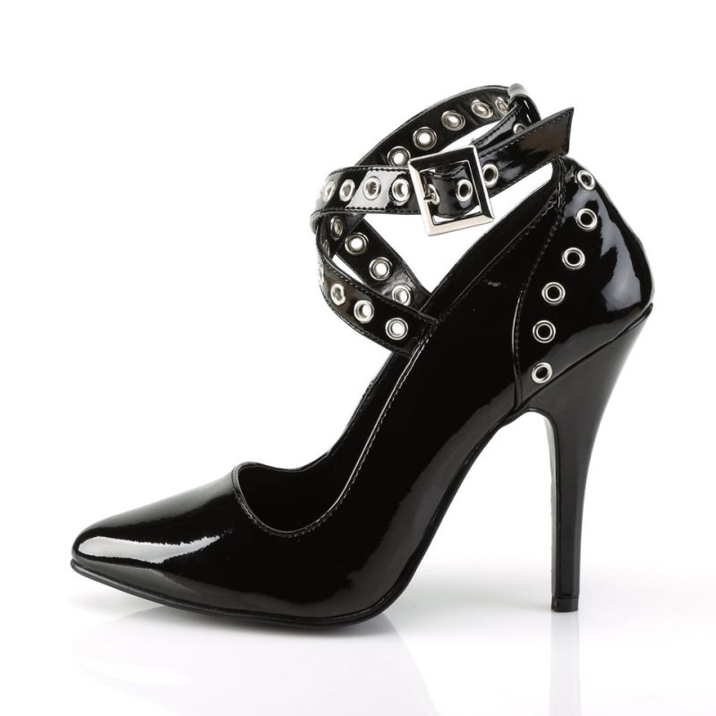 Pleaser Seduce-443 Pumps Damen Schwarz | JLAHHSJWC