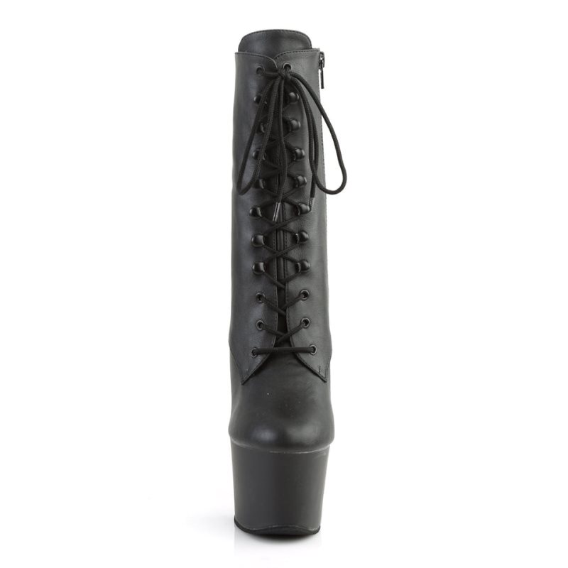 Pleaser Sky-1020 Vegan Leather Stiefel Damen Schwarz | WMGOBYTJX