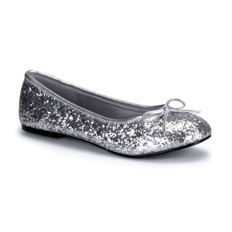 Pleaser Star-16G Ballerinas Damen Silber | THCZEBWTK