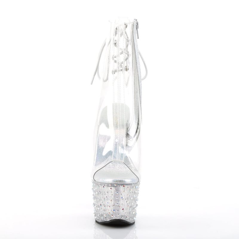 Pleaser Stardance-1018C-7 Stiefel Damen Clear | EALGLGQDC