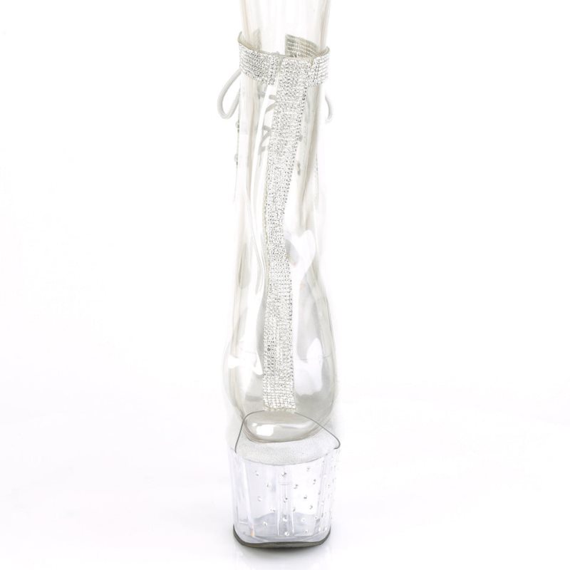 Pleaser Stardust-1018C-2RS Stiefel Damen Clear | UJKNOVZNU