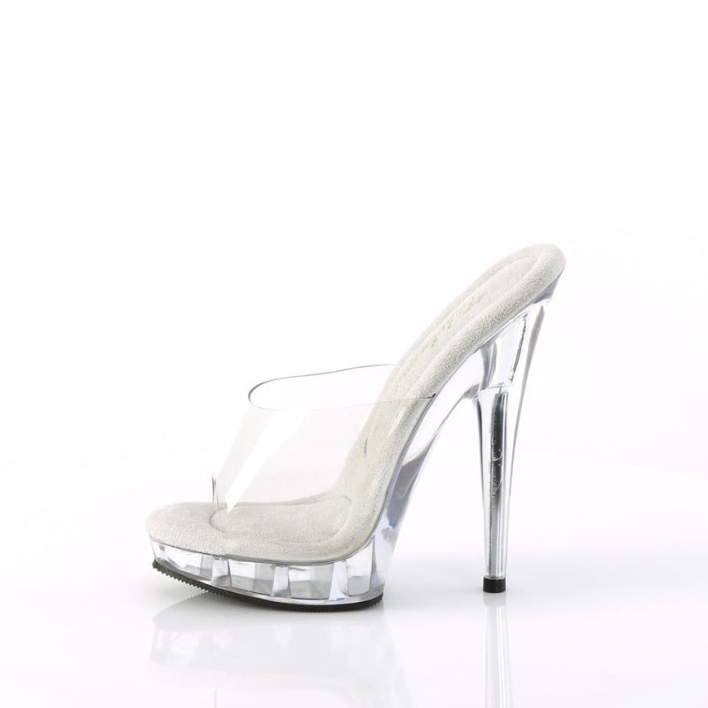 Pleaser Sultry-601 Plateau High Heels Damen Clear | CYMSUNHJB