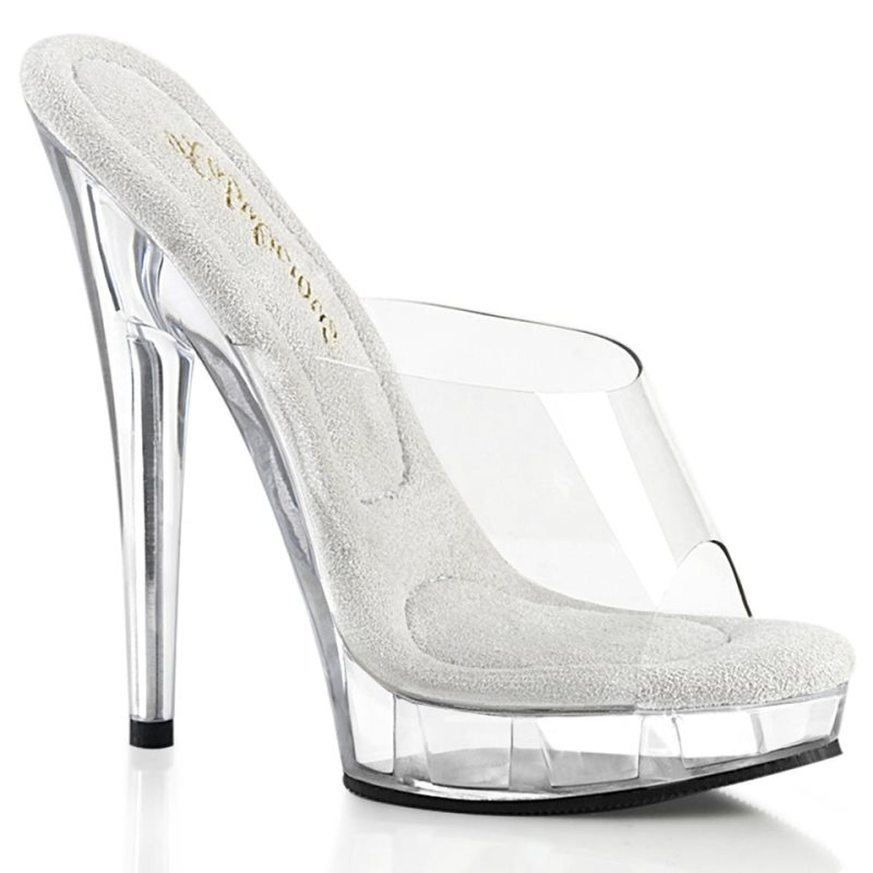 Pleaser Sultry-601 Plateau High Heels Damen Clear | CYMSUNHJB