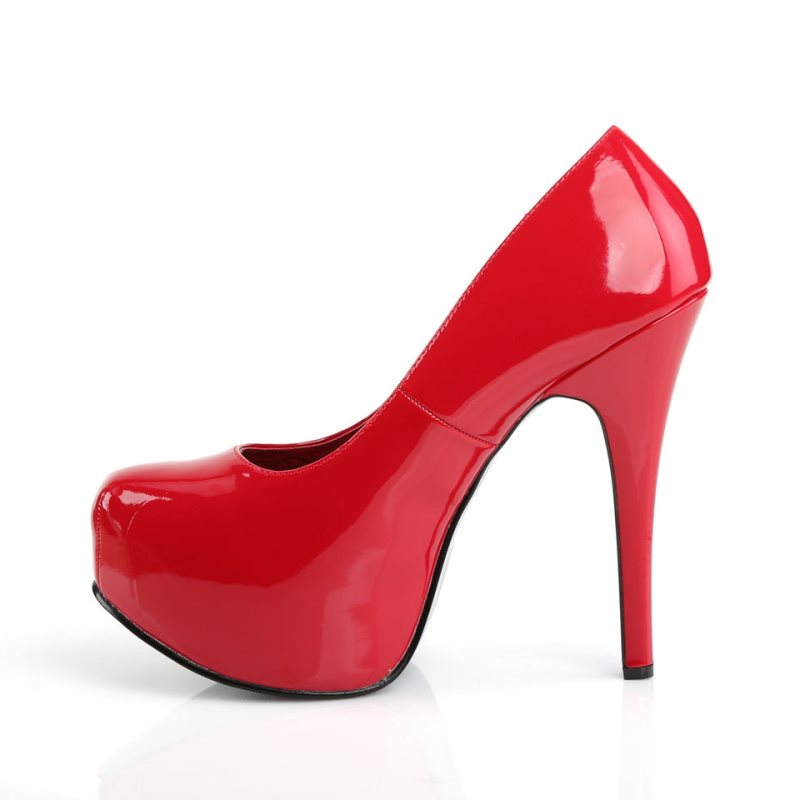 Pleaser Teeze-06W Pumps Damen Rot | NZAGBALRY