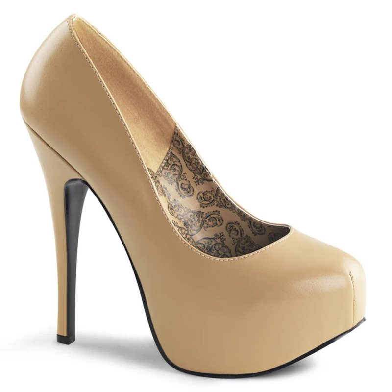 Pleaser Teeze-06 Pumps Damen Braun | IZEDGHMPN