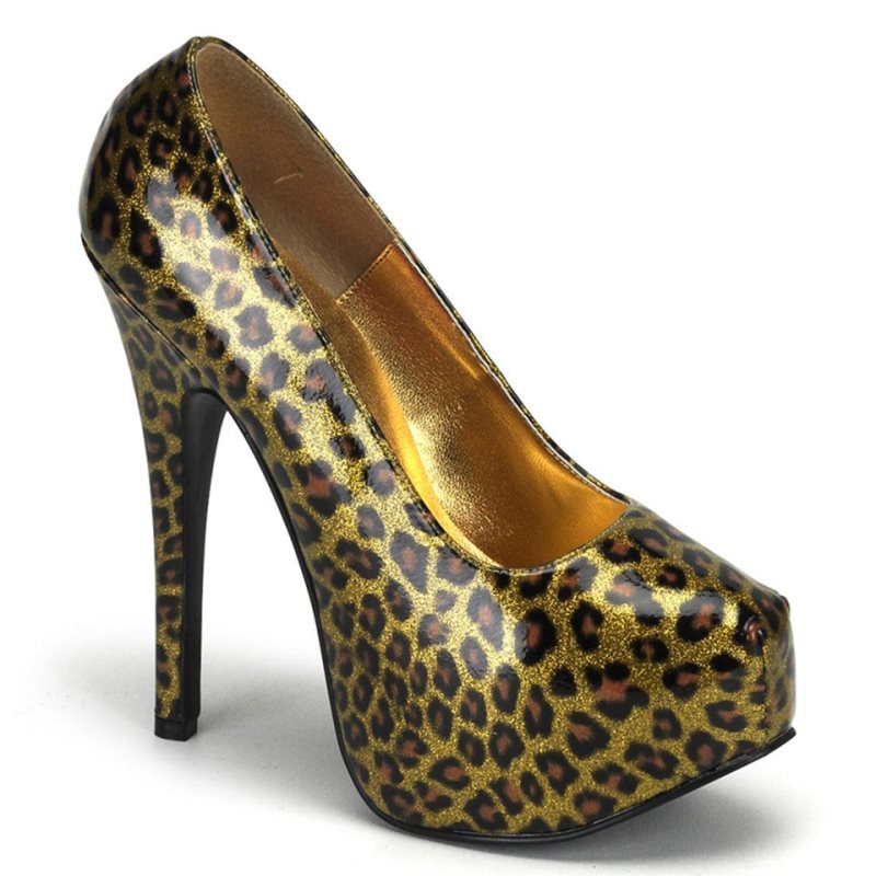 Pleaser Teeze-37 Pumps Damen Gold | QWMRRAPZL