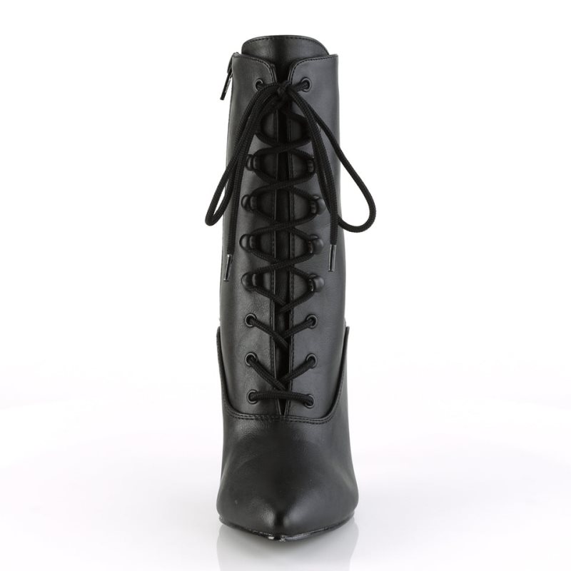 Pleaser Vanity-1020 Vegan Leather Stiefel Damen Schwarz | FKQBRBSEC