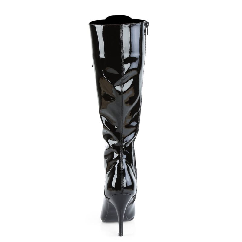 Pleaser Vanity-2020 Kniehohe Stiefel Damen Schwarz | UQNSBZMPO