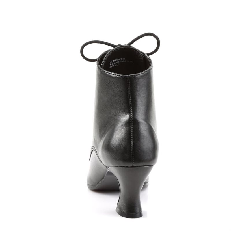 Pleaser Victorian-35 Stiefel Damen Schwarz | AYCTVZJNR