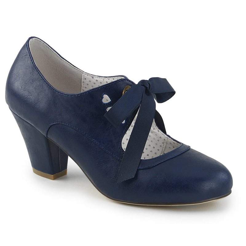 Pleaser Wiggle-32 Pumps Damen Navy | RDOTMFIHP