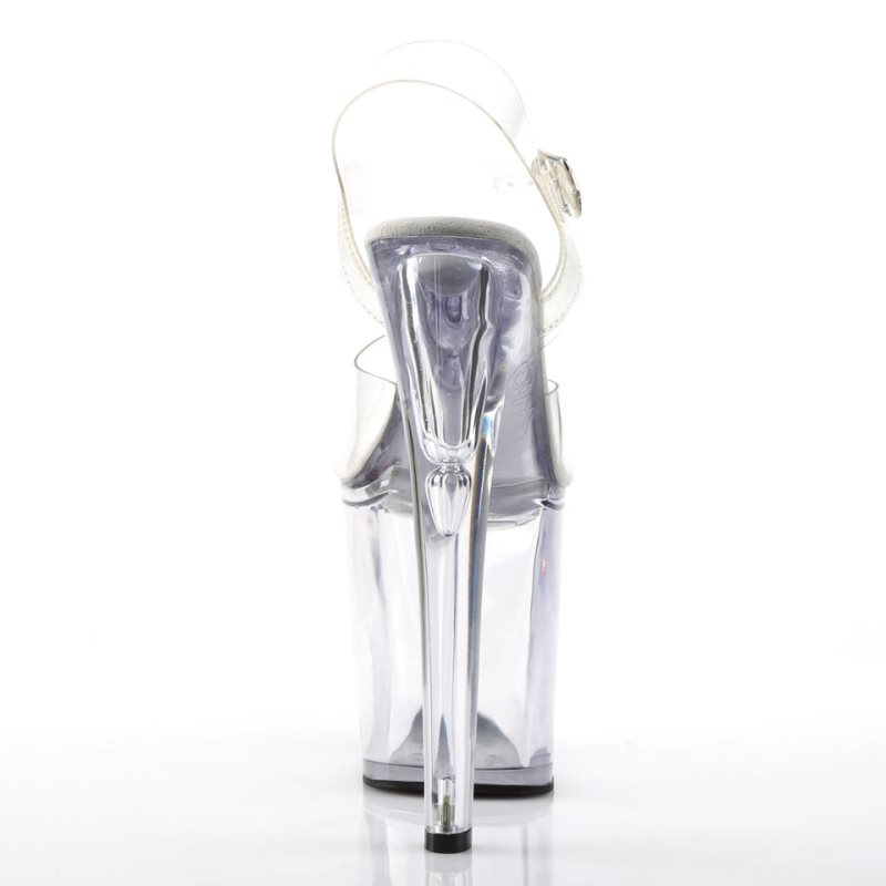 Pleaser Xtreme-808 Plateau High Heels Damen Clear | XDZSCOUGN